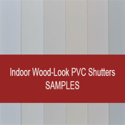 Indoor Wood-look Pvc Shutter Samples Cost Redeemable On Purchase Of Shutters