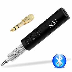 Bluetooth Receiver From Shg For Bluetooth Car Aux Adapter Receiver Portable Hands-free 3.5MM And 6.3MM Headphone Jack Bluetooth Adapter For Home Audio Music Car