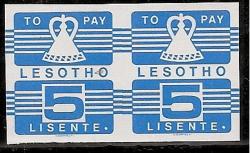 Lesotho 1986 Postage Due 5s Imperforate Very Fine Unmounted Mint