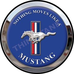 Ford Mustang - Nothing Moves Like A - Classic Round Magnet