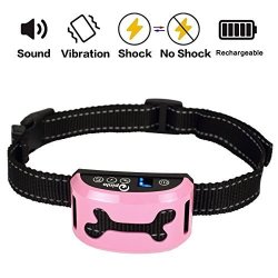 Bark Collar 2018 Rechargeable Bark Collars For Medium Dogs Large Small Dog Stop Barking Control Device Waterproof No Bark Collar With Beep vibration shock & 7