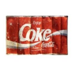 Retrograde Metal Wall Decor Coke Enjoy 66X43CM