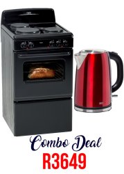 Defy Compact 3 Plate Stove & Cordless Kettle 1.7L