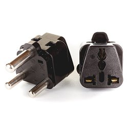 Orei 2 In 1 Usa To South Africa Adapter Plug Type M - 4 Pack Black