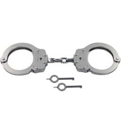 Ballistix Ballistic Double Lock Nickel Plated Steel Handcuffs