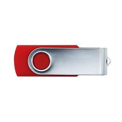 Fagdsyigao Rotating Lid High Speed U Disk USB Flash Drive Memory Stick For Notebook PC Computer Red 128MB