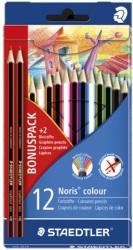 Staedtler Noris Club 12 Coloured Pencils + 2 Hb Bonus Pack