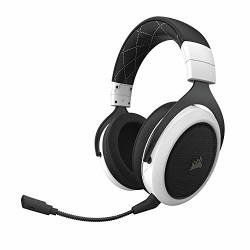Corsair HS70 Wireless - 7.1 Surround Sound Gaming Headset - Discord Certified Headphones - White Renewed
