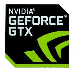 Original Nvidia Geforce GTX Sticker 17.5MM X 17.5MM 879