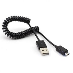 Coiled Micro USB Data Cable Charging Power Wire For Amazon Kindle Kindle Dx Kindle Fire Kindle Fire HD 6 HD 7 HD 8.9 8