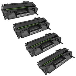 Speedyinks 4PK Compatible Replacement For Hp 05A HP05A CE505A Black Laser Toner Cartridge For Laserjet P2035 P2035N P2055DN P2055X P2055D