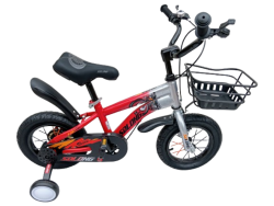12 14 16" Inch Red And Silver Bicycles 2-5 3- 6 4 - 8 Yrs For Kids