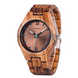 Handmade Special Design Mens Zebrawood Watch Q05-1