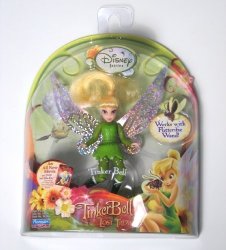 Disney Fairies 3.5" Tinker Bell And The Lost Treasure Doll Works With Flitterific Wand-tinkerbell