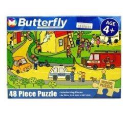 48 Piece A4 Wooden Puzzle People Who