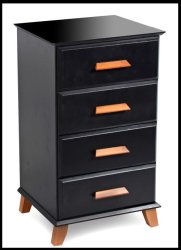 Pedestals Night Stands Bedside Tables Four Drawer - 43 X 39 X 76cm High