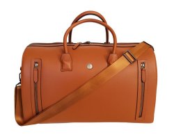 Leather Duffle Bag Tan