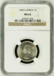 1960 1shilling Graded Ms63 By The Ngc