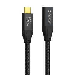 Orico USB3.2 GEN2X2 Braided Type-c Male To Female Data Cable 1M
