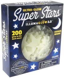Ultra Glow Kangaroo's In The Dark Stars 200 Count W Bonus Moon