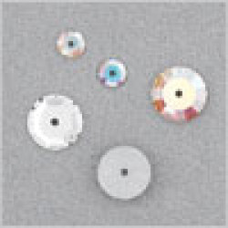 Swarovski Crystal A3128 Mm8 Crystal Ab F Sew-on - Contains 12 Pieces