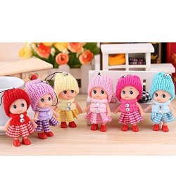 PCS 6 Tiny Dolls Silicone Princess MINI Doll For Girls Diy Miniature Dollhouse Kit With Miniature Clothes Decoration Little Dolls Christmas Festival Reborn Baby