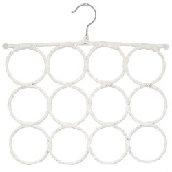 Sogoodcandy 12 Ring Scarf Hanger - White