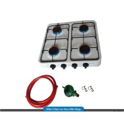 4 Plate Gas Stove With Fittings