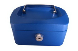 Croxley 6" Cash Box in Blue
