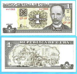 Cuba 1 Peso 2005 Pesos Centavos Pesos Centavos Caribe America