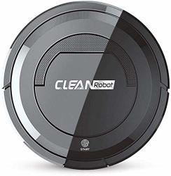 Robot Vacuum Cleaner & Mopping 3 In 1 Automatic Sweeping Vacuuming Super-thin 1800PA Strong Suction Quiet Anti-collision Good For Pet Hair Carpets Hard Floors Black