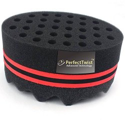 Best Curl Sponge Hair Brush For Twists And Coils For Dreads & Afros By Perfect Twist Two In One Special