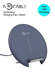 Iphone Samsung Wireless Charger Nocable 10W Fast Qi Wireless Charging Pad Stand For Galaxy S9 PLUS S8 PLUS S7 Edge Note 8 7 7.5W Quick Charge For