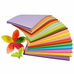 100 Sheets 11.6INCH X 8.2INCH A4 Coloured Rectangle Multipurpose Double Sided Copy Paper Origami Folding Paper For Diy Handmade Kids Art Craft Activities Family