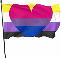 Non-Binary Flag 2x3ft NB Flag Non Binary Pride Enby Pride LGBT LGBTQIA 