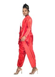 red velour tracksuit
