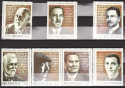 Nicaragua 1986 Authors Latin American Writers Sg 2763-9 Complete Set Unmounted Mint