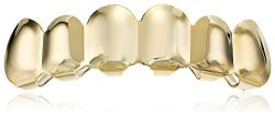 18K Gold Plated Brass Top 6-TOOTH Grillz