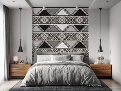 African Print Zulu Inspired Ubuntu Wallpaper Grey