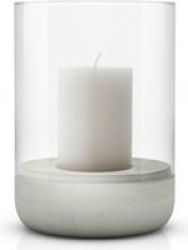 Candle Holder Concrete & Glass Calma - Large