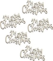 Merry Christmas Wooden Table Confetti 20 Pieces