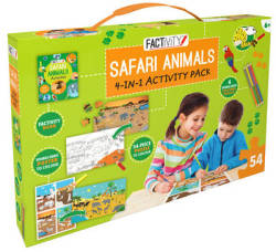 Factivity Safari Animals 4-in-1 Activity Pack