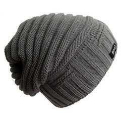 Frost Hats Slouchy Winter Hat Warm Chunky Knit Beanie M2013-60 Charcoal