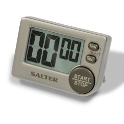 Salter Big Button Electronic Kitchen Timer Silver