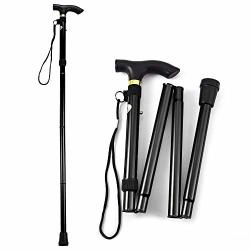 Deals on Fmxymc T-handle Walking Stick Telescopic Baton Hiking