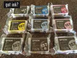 Epson R3000 Full Set Of Original Cartridges