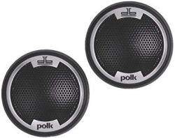 Polk Audio DB1001 1-INCH Silk polymer Composite Dome Tweeters Pair Black