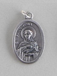 St Philomena Medal - Patron Saint Of Priests