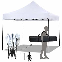FDW Pop Up Canopy 10X10 Pop Up Canopy Tent Party Tent Ez Up Canopy Sun Shade Wedding Instant Folding Protable Better Air Circulation Outdoor