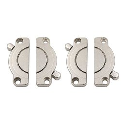 6-Pack Invisible Concealed Cross Hinges Folding Table Cabinet Door Hinge  Connection (Thick)